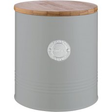 Typhoon Grey Cookie Storage Tin