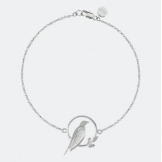 Sara Miller Bird Charm Bracelet Silver