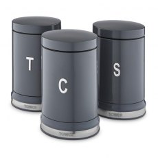 Tower Belle Set of 3 Canisters Graphite