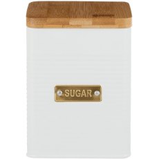 Otto Square White Sugar Storage Tin