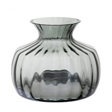 Dartington Crystal Cushion Smoke Medium Vase