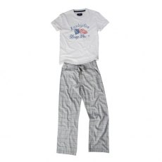 Lexington Grey & White Pyjama Set