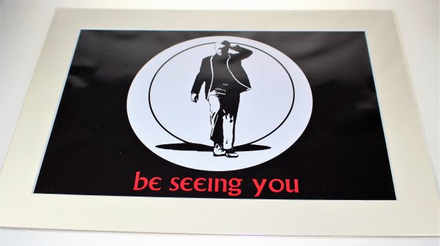 The Prisoner Mounted Print - Be Seeing You