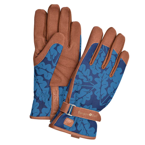 Burgon & Ball Oak Leaf Navy Gloves