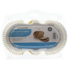 KitchenCraft Non Stick Loaf Tin Liners - 40 pack