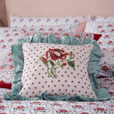 Cath Kidston Embroidered Cherished Rose Cushion