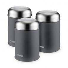 Tower Infinity Stone Set of 3 Canisters Slate