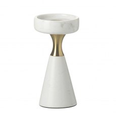 Cadent Candlestick Marble White 90x90x19cm