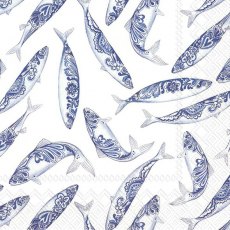 IHR Napkins Decorative Fish White