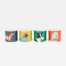 Joules Brightside Dog Egg Cups S/4