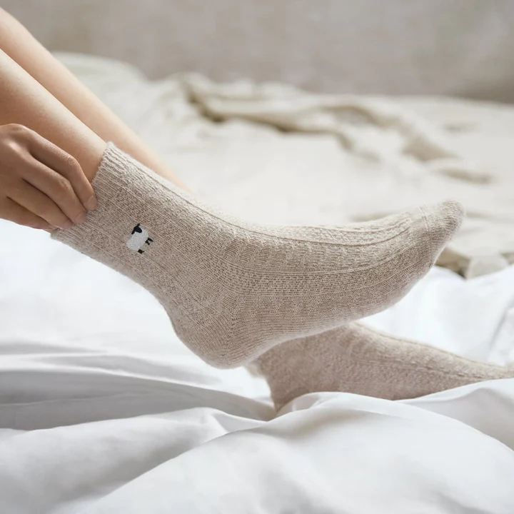 Sophie Allport Ladies Sheep Alpaca Bed Socks