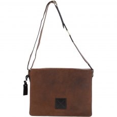 Ashwood Leather Peter Messenger Bag Oily Brown