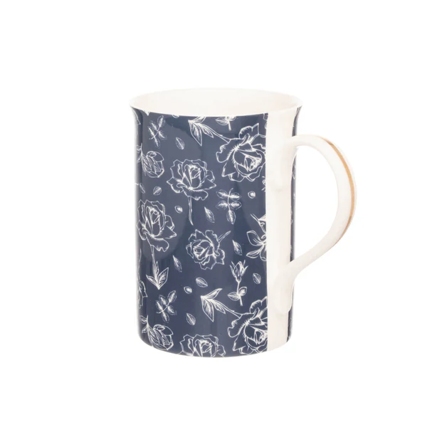 Siip Floral Mug Navy