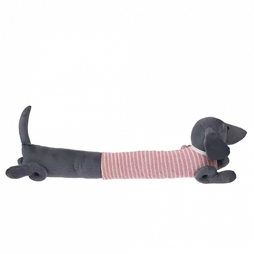 Sausage Dog Draught Excluder - Pink