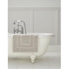 Laura Ashley Border Cotton Dove Grey Bath Mat