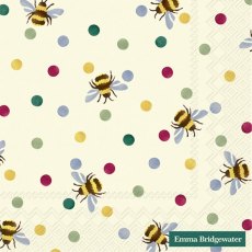 Emma Bridgewater Napkins - Bumble Bee & Polka Dots Cream