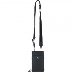 Ashwood Leather Luxury Crossbody Phone Bag Black X-31