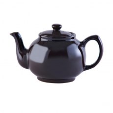 6 Cup Dark Brown Teapot Rockingham