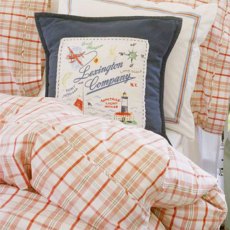 Lexington Seaside Summer Collection Single Bed Set: Red Check