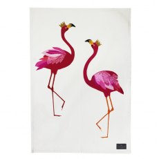 Sara Miller Tea Towel Flamingo Placement