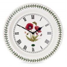 Botanic Garden Wall Clock Poppy