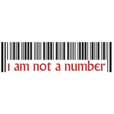 The Prisoner Car Sticker - I am Not a Number