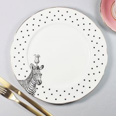Yvonne Ellen Zebra Dinner Plate