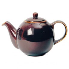 London Pottery Oyster Rockingham Globe Teapot 4 Cup