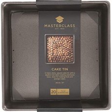 MasterClass Non Stick Deep Square Cake Tin 20cm