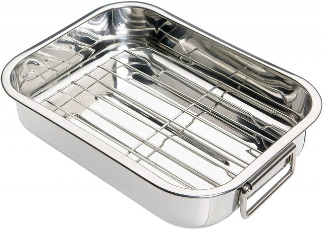KitchenCraft Stainless Steel Roasting Pan With Rack