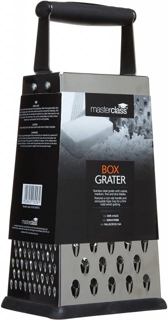 Masterclass Stainless Steel 4 Sided Box Grater 24cm