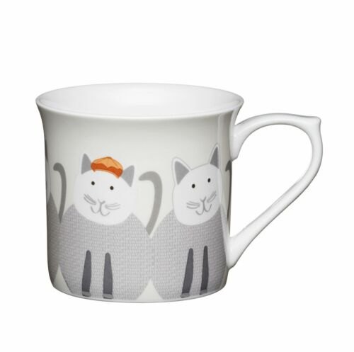 KitchenCraft Cats Fluted Mug