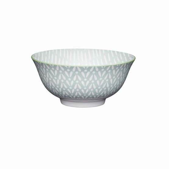KitchenCraft Light Grey Pattern Ceramic Bowls