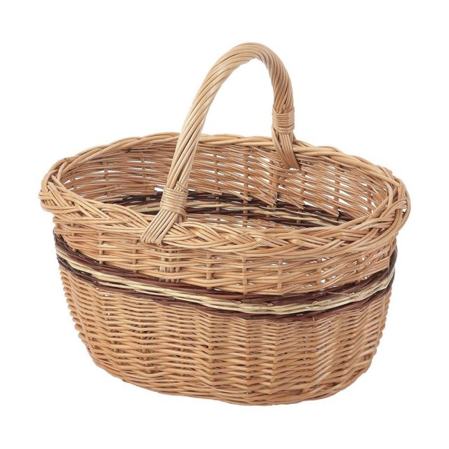 Stow Green 3 Tone Oval Hand Basket