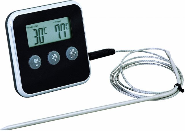 Eddingtons Digital Kitchen Timer With Meat Thermometer Probe