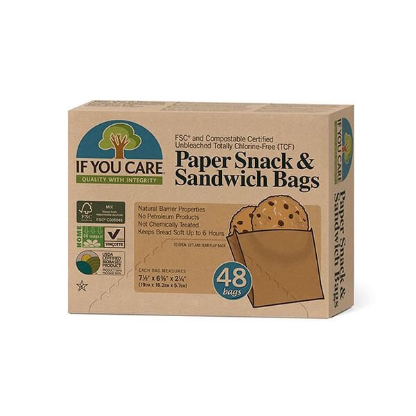 If You Care Paper Snack & Sandwich Bags FSC Certified
