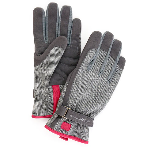 Burgon & Ball Burgon & Ball Grey Tweed Gardening Gloves