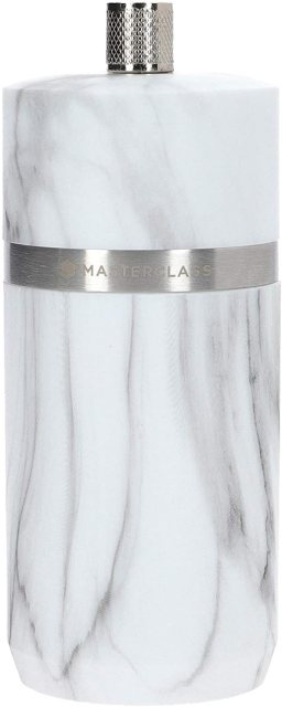 MasterClass Salt/Pepper Mill Marble Finish 12cm