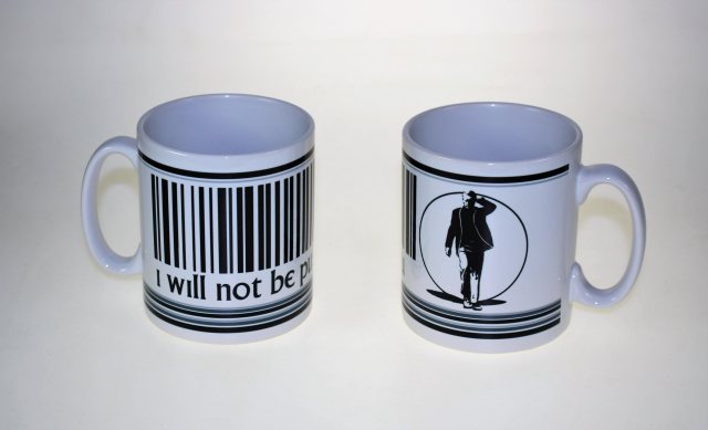 Prisoner Barcode Mug 'I Will Not Be Pushed'