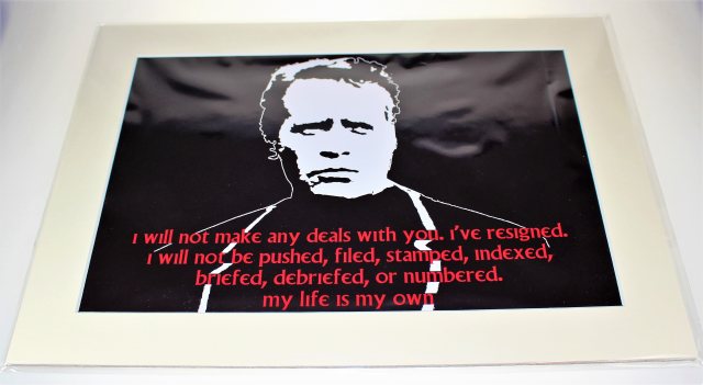 The Prisoner Mounted Print - My Life is My Own