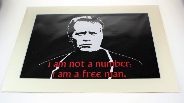 The Prisoner Mounted Print - I'm A Free Man