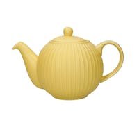 Kitchen Craft Globe Textured Teapot 4 Cup Yellow Ridged
