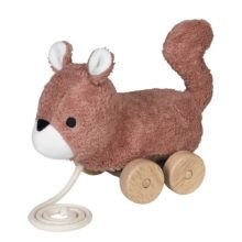 Nibbling Mingus Brown Squirrel Pull Toy
