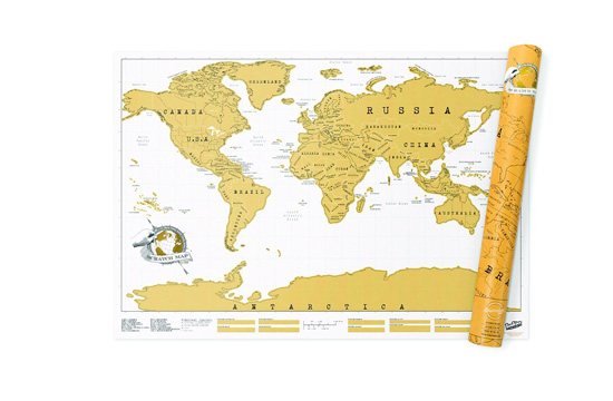 Luckies Scratch Map Personalised World Map Poster