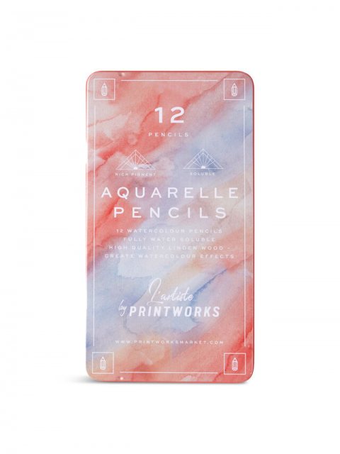 12 Colour Pencils - Aquarelle