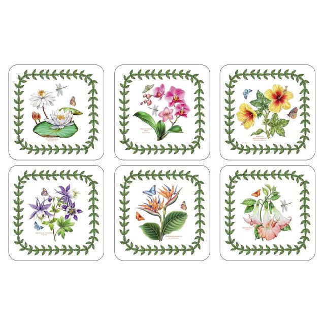 Portmeirion Exotic Botanic Garden Coasters Set Of 6