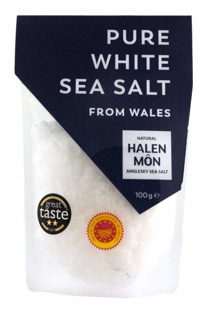 Halen Mon Pure White Sea Salt 100g