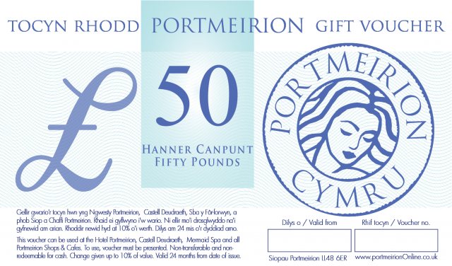 Portmeirion Shops £50 Portmeirion Gift Voucher