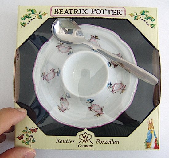 Peter Rabbit Beatrix Potters Jemima Puddleduck Egg Plate