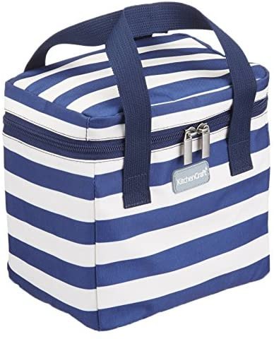 KitchenCraft Lulworth Nautical-Striped Small Cool Bag